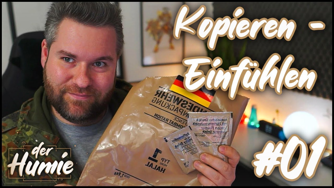 Bundeswehr Typ 1 Halal EPa / MRE Test! - Kopieren Einfühlen Ep. 01
