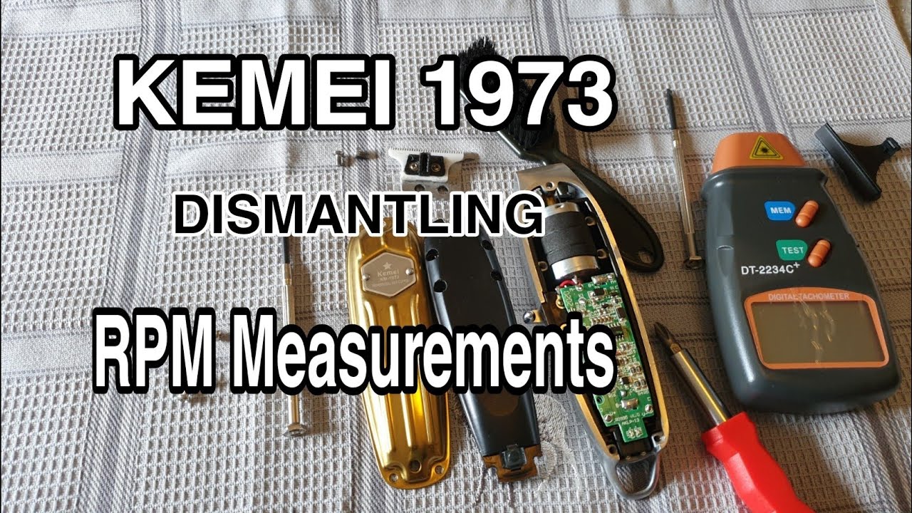 Kemei 1973 dismantling & RPM Measurements | Hair Trimmer