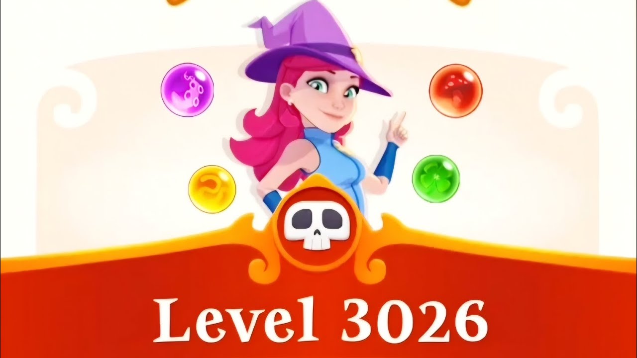 Level 3026 / 2Stars! / Hard Level😱❗ / No Spell! / CH-153 / Bubble Witch 3 Saga Gameplay