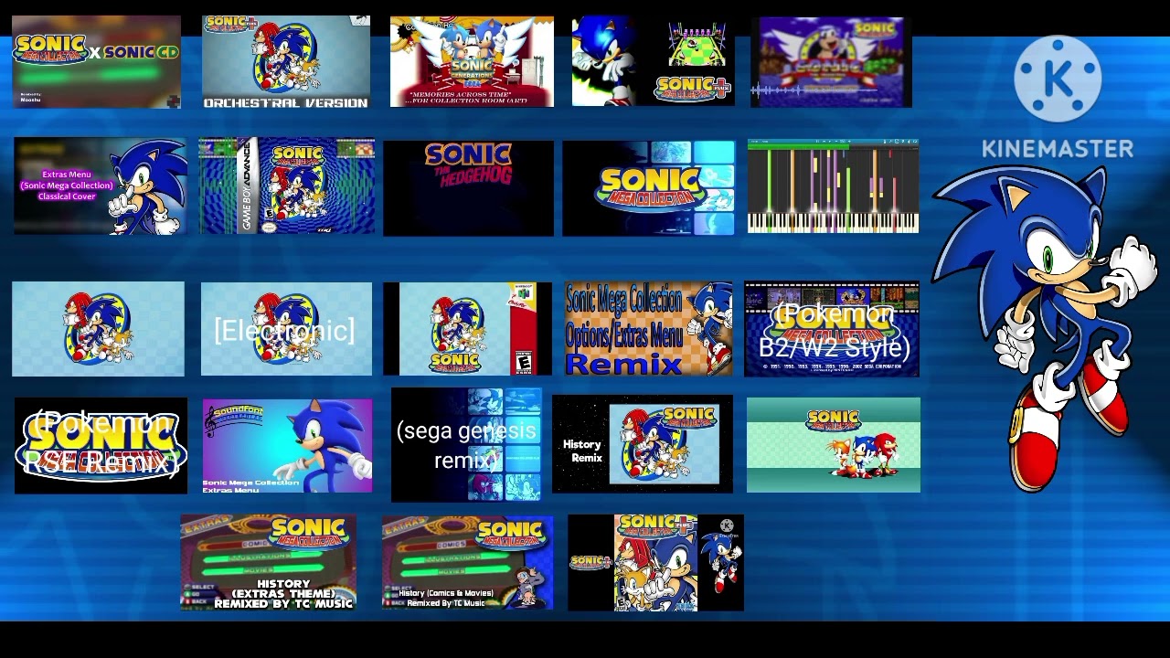 Sonic Mega Collection/Plus - Options, Extras & History Remix Mashup