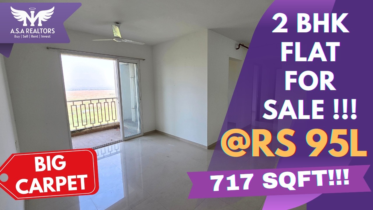 Spacious 2 BHK in Thane | 717 Sq.Ft Carpet | Best Layout @ 95 Lakhs!