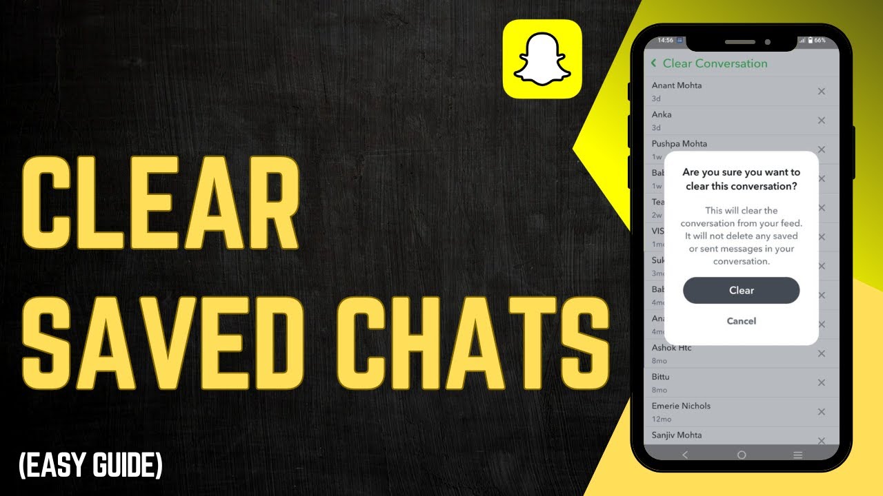 How To Clear Saved Chats On Snapchat