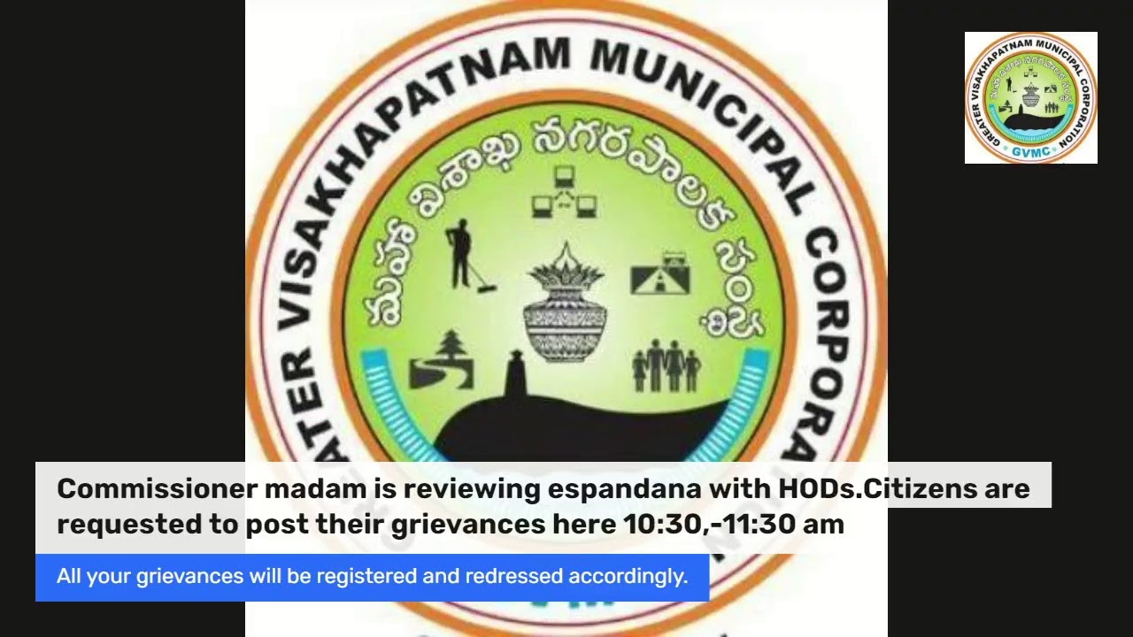 #eSpandana #VisakhaSpandana by Dr. G Srijana., IAS, Commissioner, GVMC