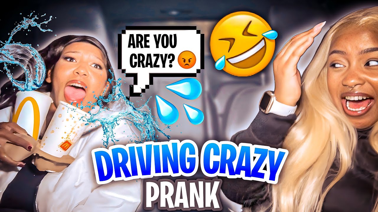 DRIVING SUPER CRAZY AND MAKING MY FRIEND WET😱💦| prank + storytime