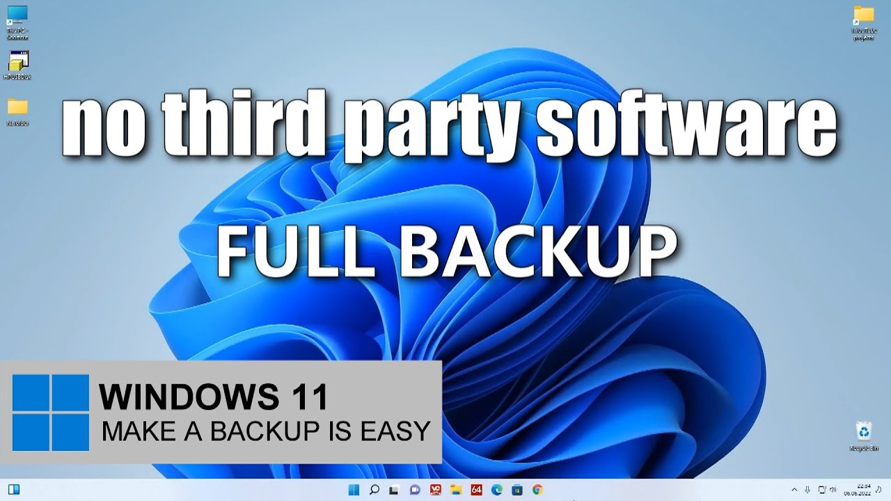 Создание полной резервной копии на внешнем USB-накопителе или HDD в Windows 11 / Восстановление /...