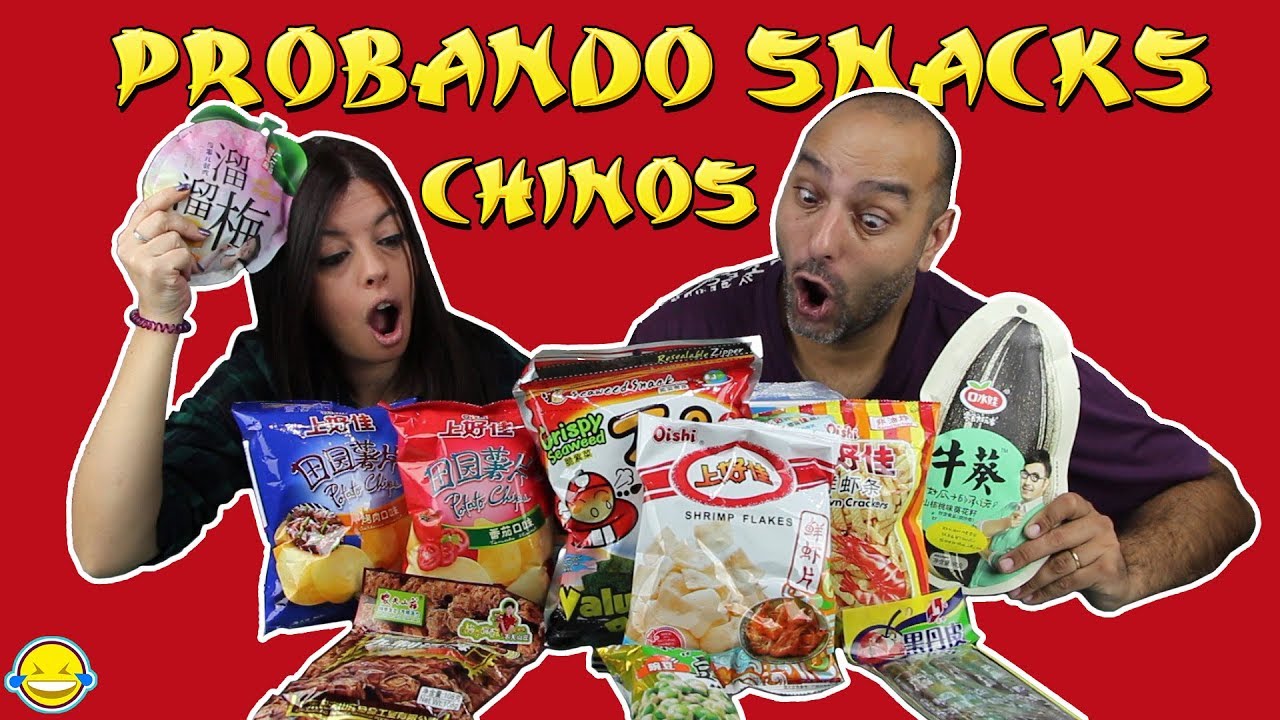 Probando snacks chinos!! Sabores raros!! Momentos Divertidos!! Trying Asian Snacks Food