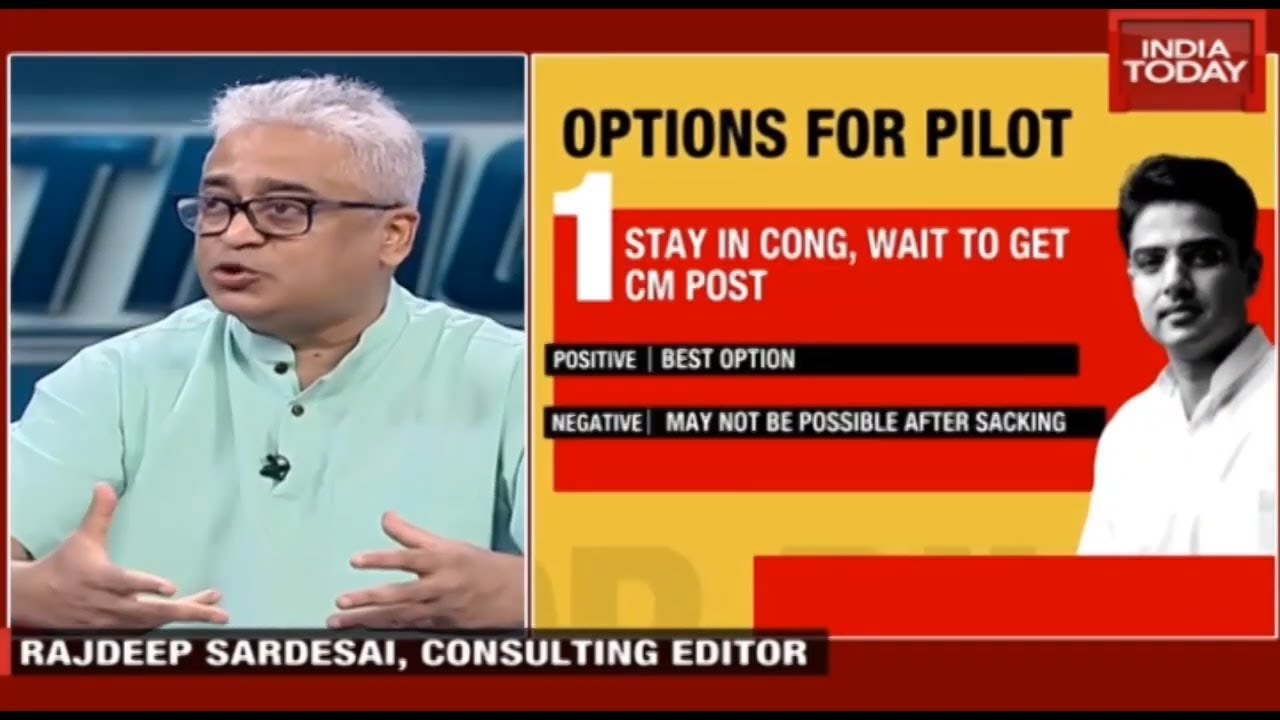 Rajdeep Sardesai Explains Options Ahead For Sachin Pilot After Being Sacked