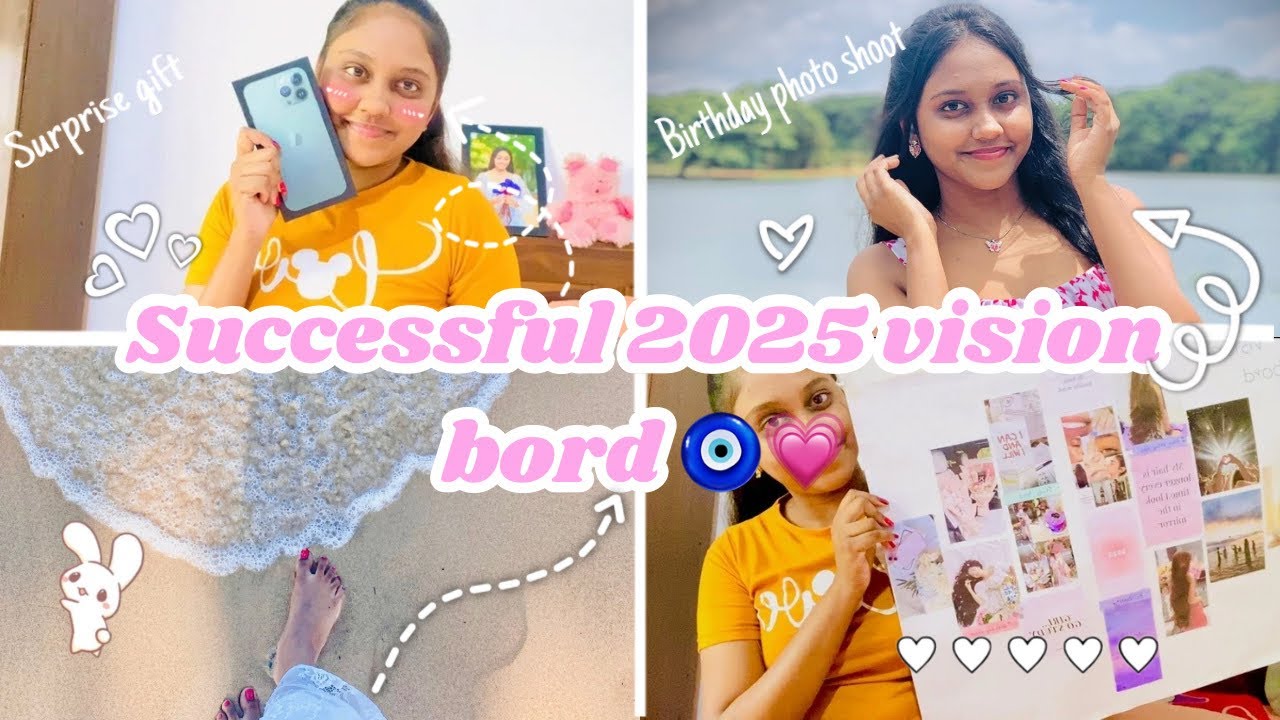 2025 vision bord එකෙන් මට ලැබුණු දේවල් 😍🫶| Surprise gift 🎁🙈|sinhala #2025visionbord #viral #foryou