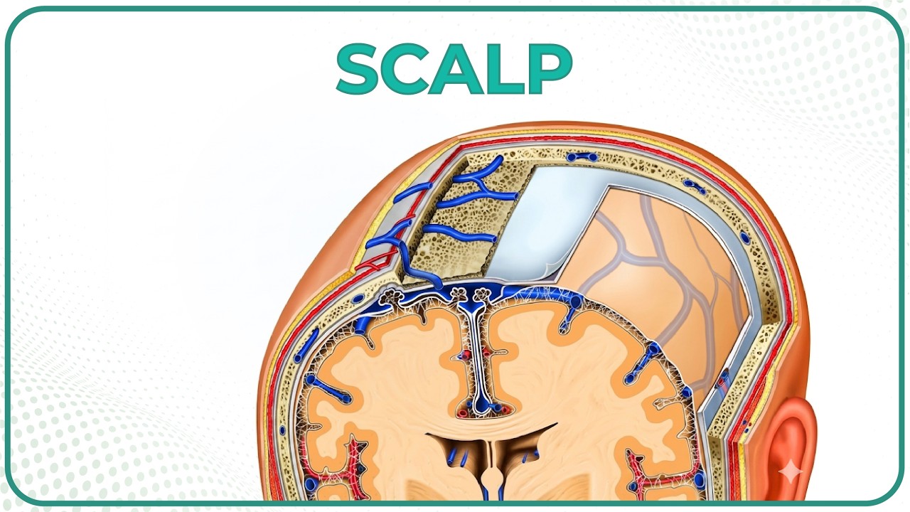 Scalp Anatomy Animation : Head and Neck Anatomy Animations