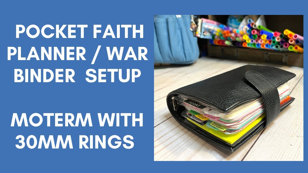 Набор для карманного блокнота MOTERM POCKET WAR BINDER / FAITH PLANNER | Кольца 30 мм