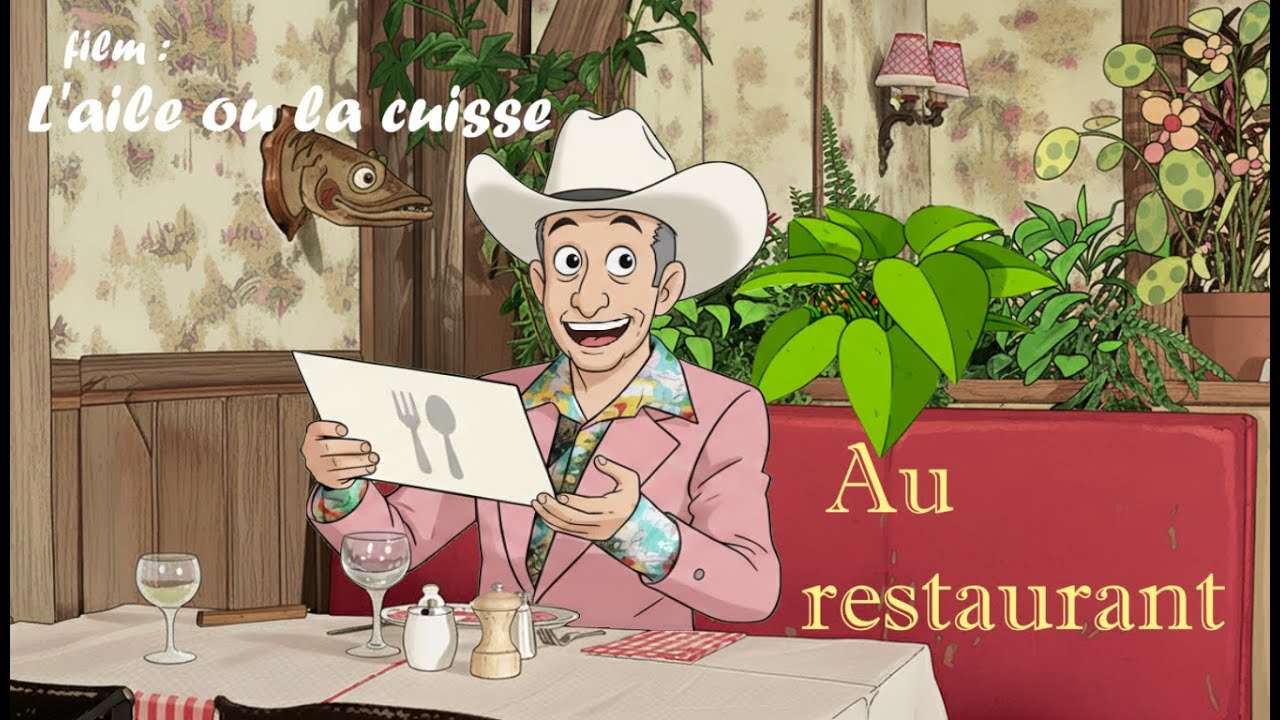 Activité FLE - Au restaurant - L'aile ou la cuisse  - Claude Zidi - 1976