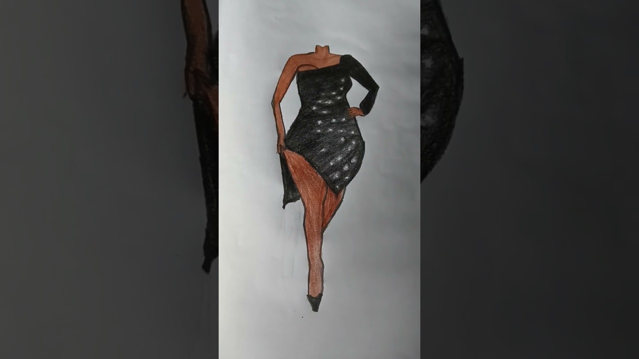 City girl // fashion designer // dress easy // drawing // YouTube shorts // beautiful fashion dress