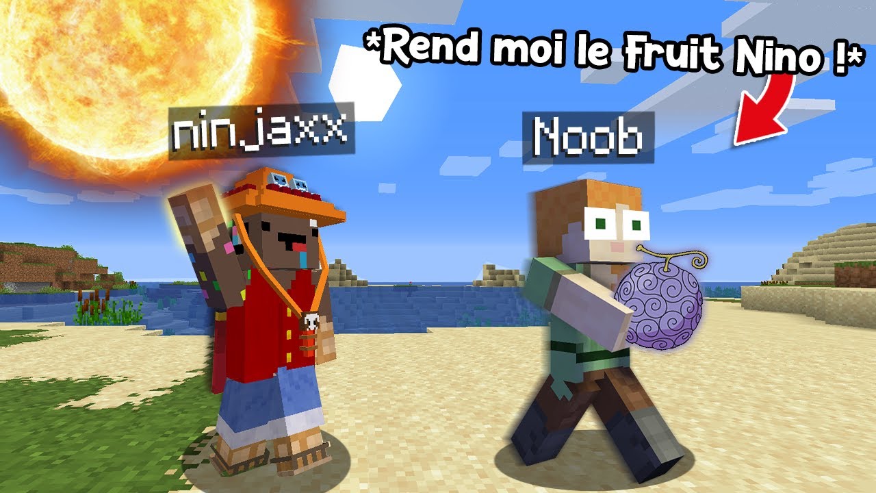 J'ai troll un Noob avec One Piece sur Minecraft..