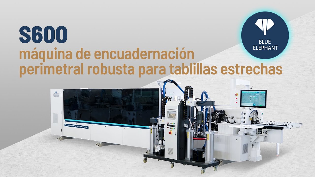 Máquina enchapadora de cantos para tableros estrechos de alta resistencia a la venta.