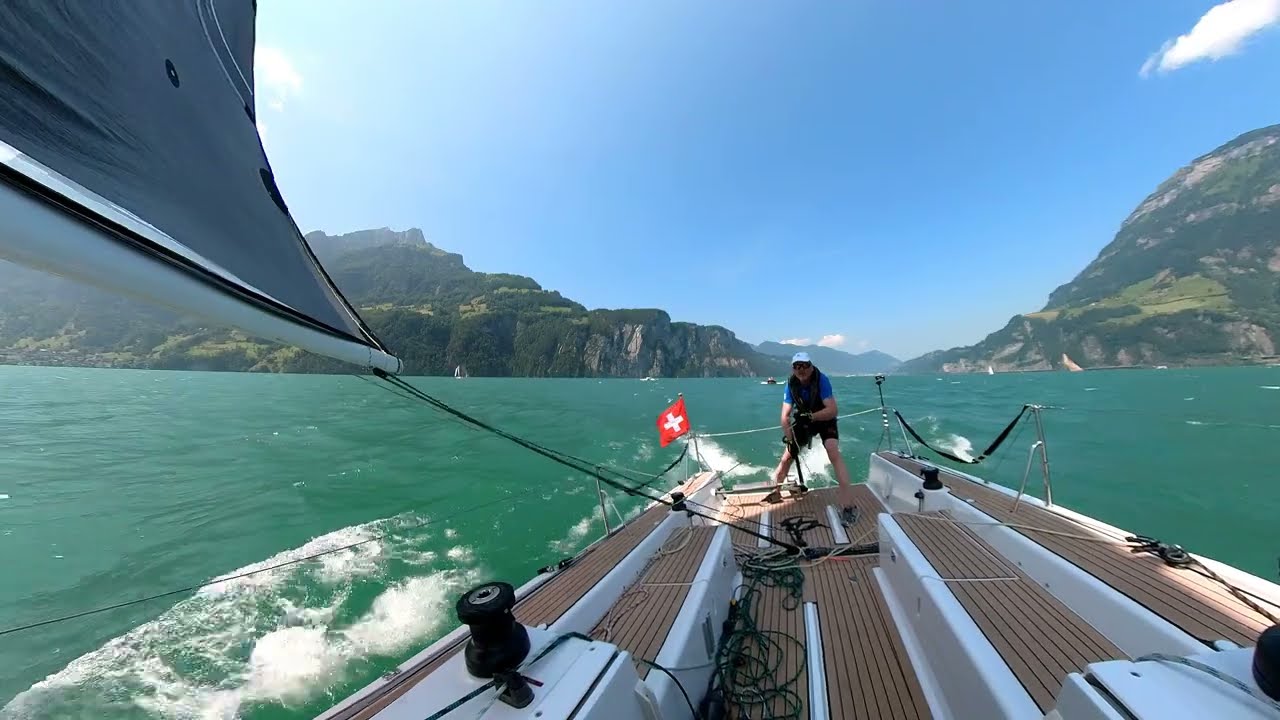 Single Winward Gennaker Drop bei 20Kn Wind - Insta 360 Reframed