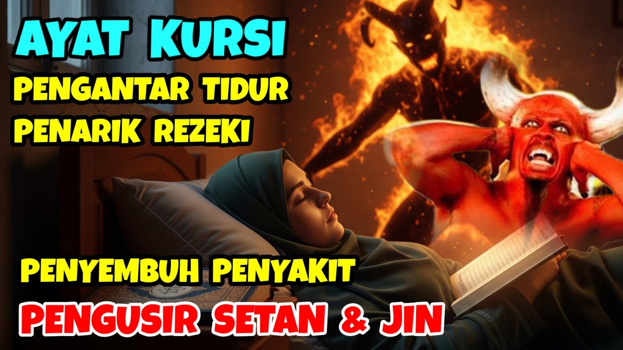 ayat kursi merdu pengantar tidur, ayat kursi pengusir setan dan jin, murottal alquran merdu