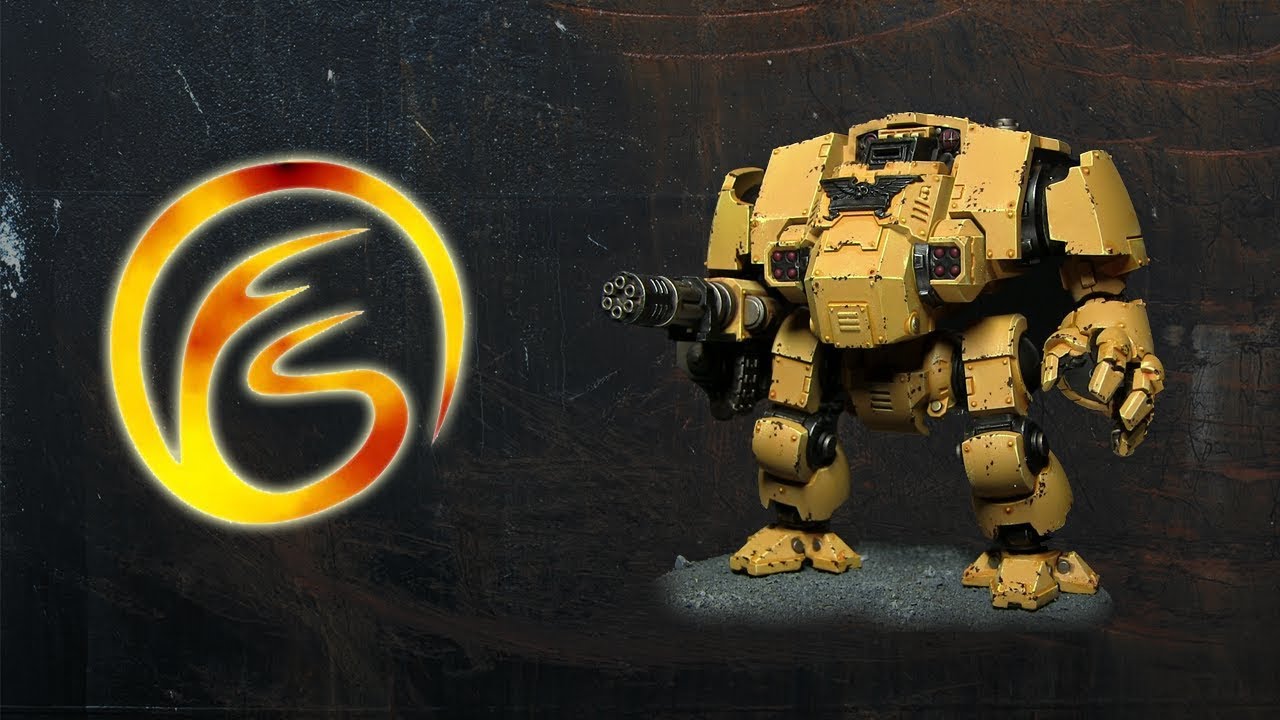 The Hobby Table - How To Quickly Paint Imperial Fist Redemptor Dreadnoughts  Firestorm Games