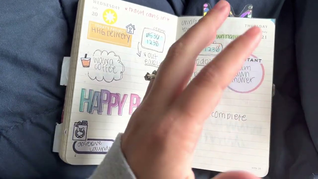 July Daily Moleskine Flipthrough