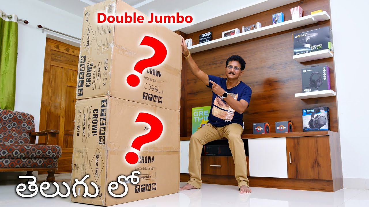 Super Special 🤩 Luxury Gaming Chairs Unboxing in Telugu...Don't miss