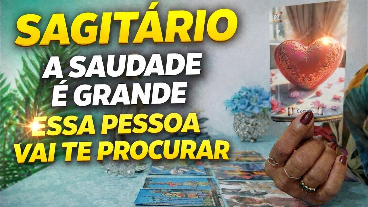 * SAGITÁRIO *  ✨️🌹 NÃO AGUENTA DE SAUDADE E TOMA UMA ATITUDE.
