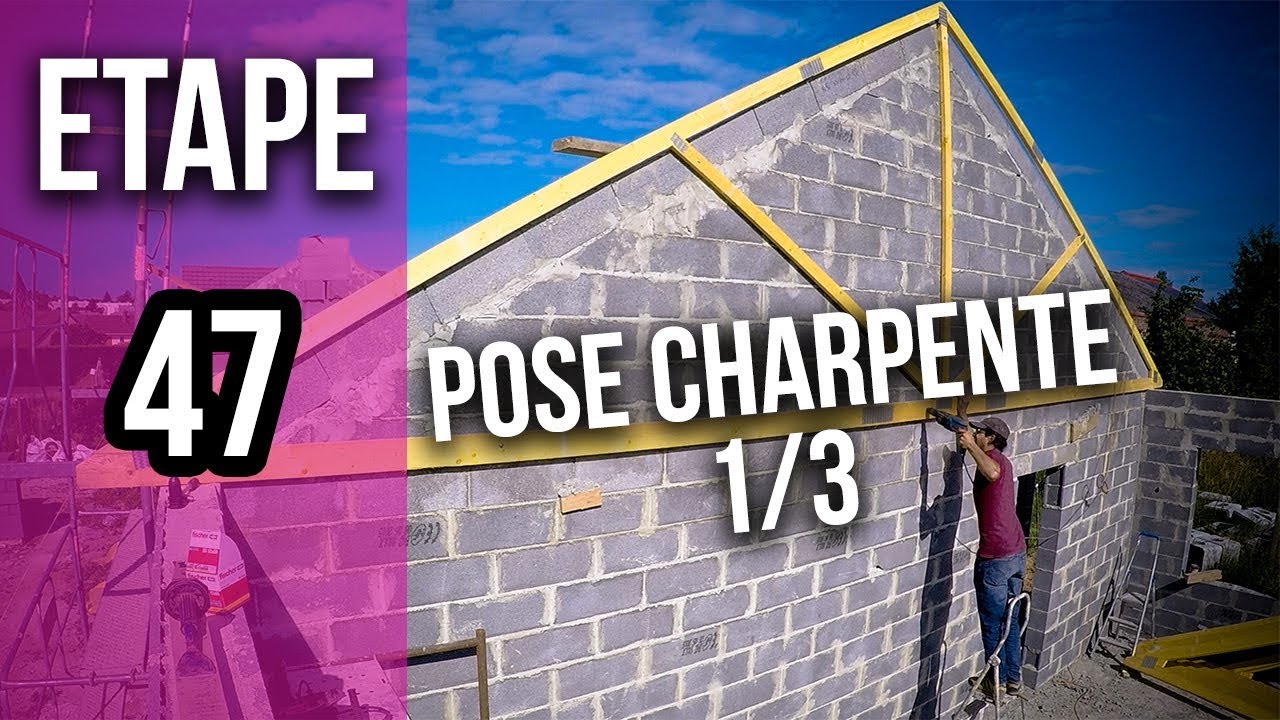 Comment poser une charpente type fermette - Etape 47