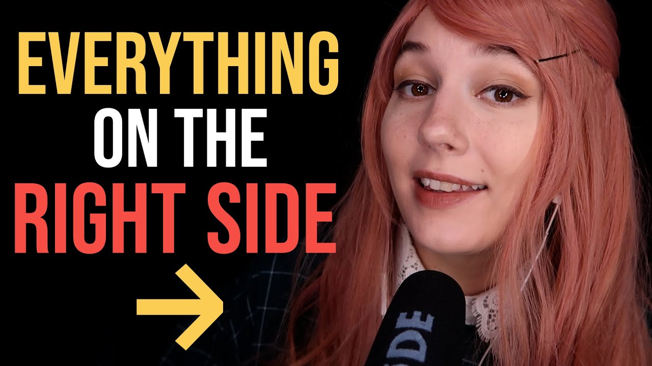 ASMR ➡️ EVERYTHING on the RIGHT SIDE ➡️ For Broken Earbuds, Deaf/HoH in One Ear, Sleep on Your Side