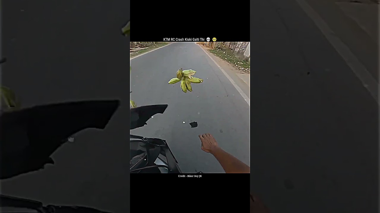 KTM RC Live Crash Kiski Galti Hai 💔 💀#motovlog #viral #ytshorts #bikecrash #ktm #crash #reels #new
