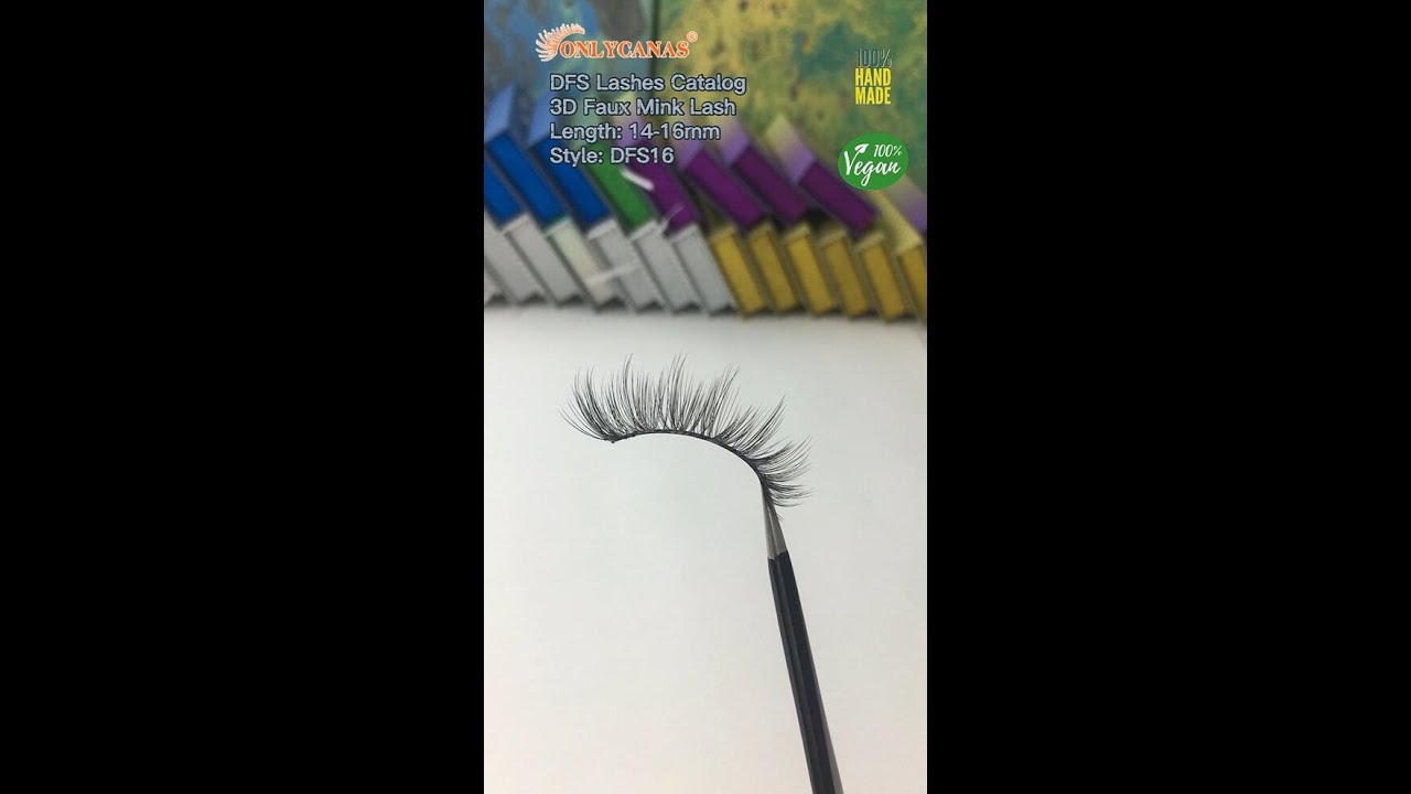 DFS 3D Vegan Lashes 14-16mm|High-quality Eyelash Factory Vendors Wholesale DFS16#shorts