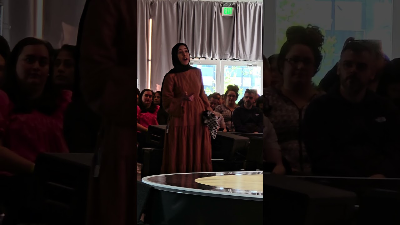 Microsoft's AI chief Mustafa Suleyman INTERRUPTED by protester at company's 50th anniversary event