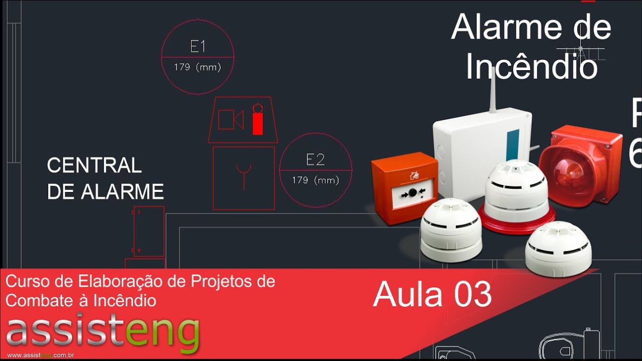 Projeto de Combate a Incêndio Passo a Passo Aula 03 Alarme de Incêndio