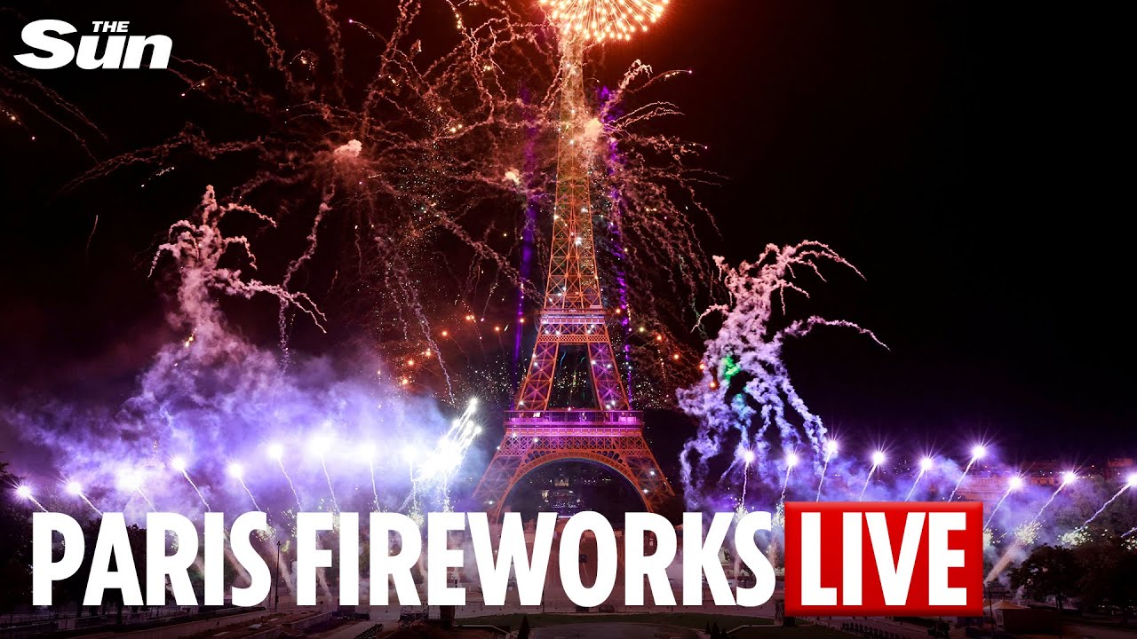 LIVE: Fireworks at the Eiffel Tower to mark Bastille Day celebrations in Paris