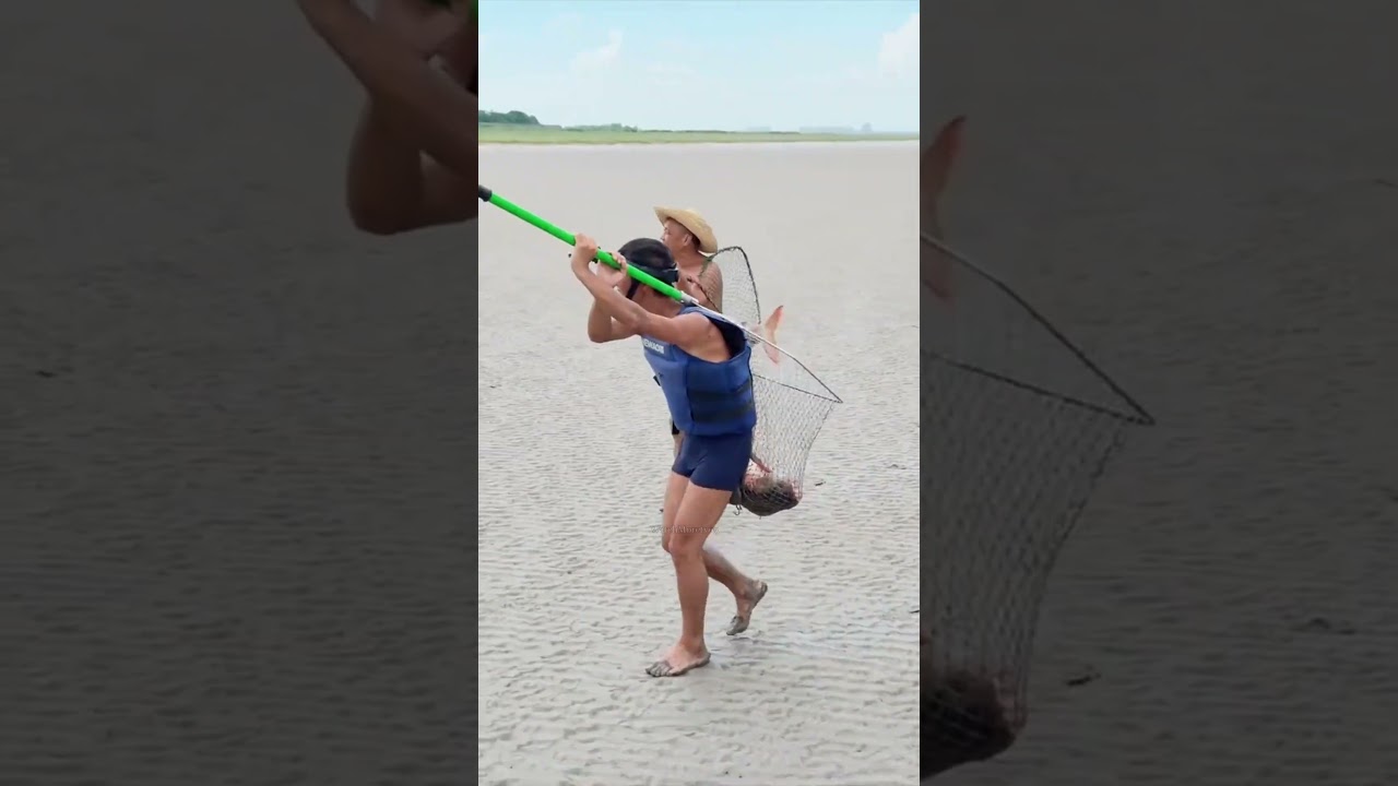 Why Do People Risk Their Lives for Flood Fishing? #youtubeshorts #trendingshorts #shortvideo