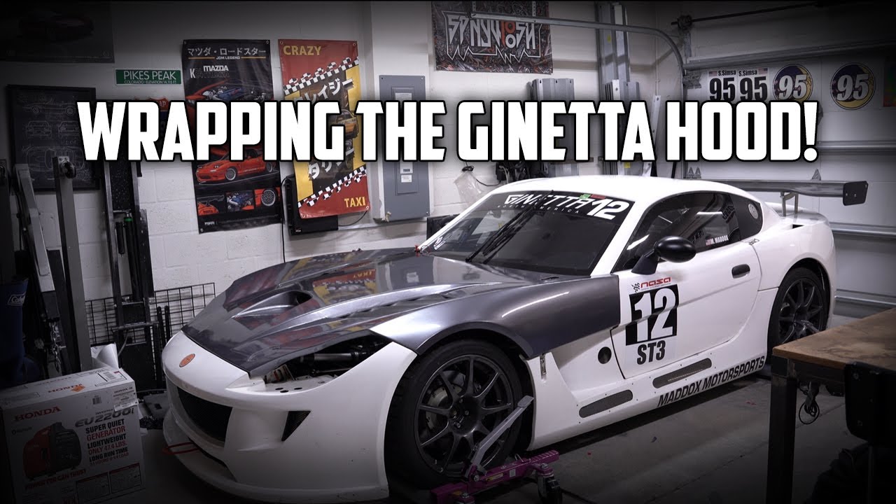 Vinyl Installation - Wrapping the Ginetta Hood!