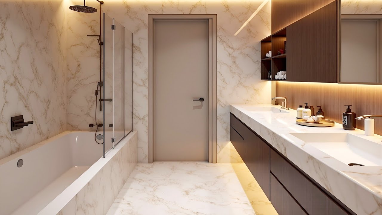 Top 100 Diseños Modernos de Baños 2025 | Azulejos en Tendencia y Muebles de Lavabo Elegantes