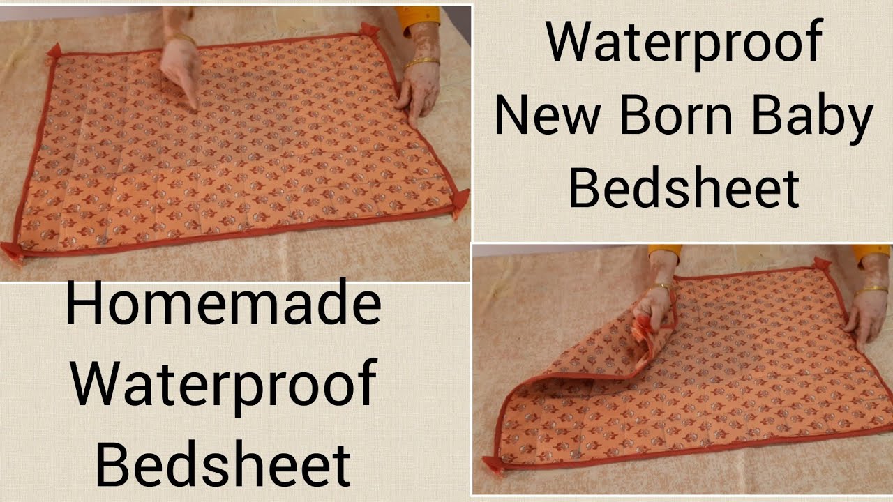 Waterproof New Born Baby Bedsheet || कटिंग से बचे हुए कपड़ों से घर पर बनाएं बेबी बेडशीट