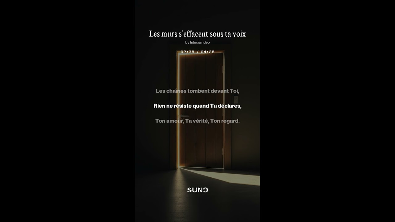 Les murs s’effacent sous ta voix