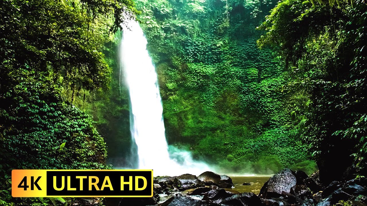 Relaxing WATERFALL: Brown Noise and Nature Sounds for Deep Relaxation & Tinnitus Relief