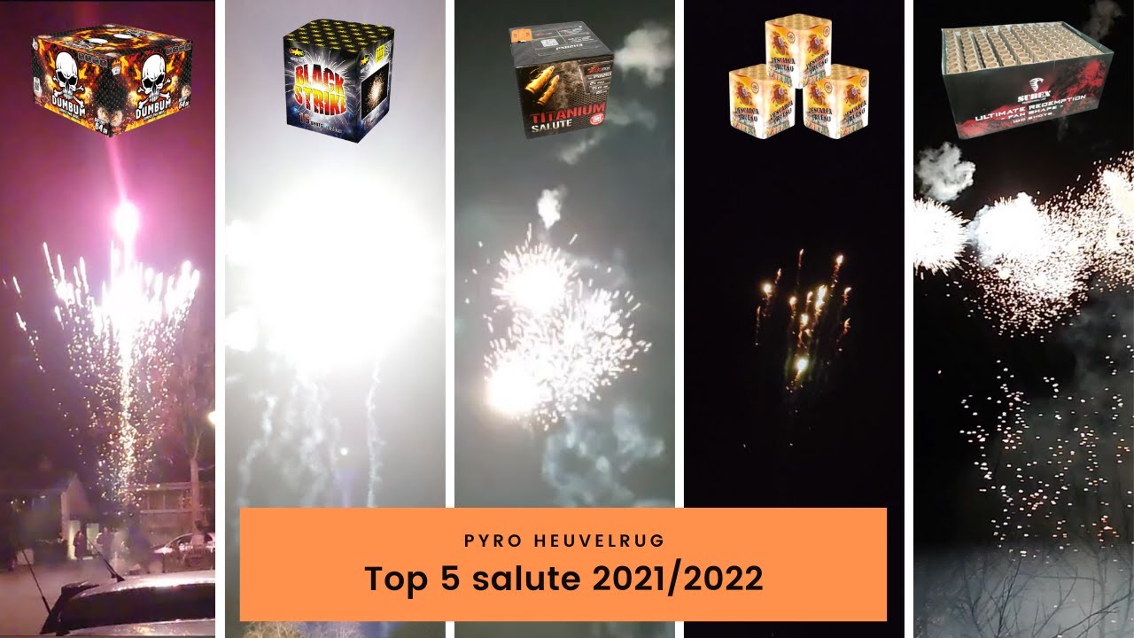 Top 5 salute oud en nieuw 2021/2022 - Vuurwerk compilatie jaarwisseling. (Fireworks💥🧨🎆 Feuerwerk)