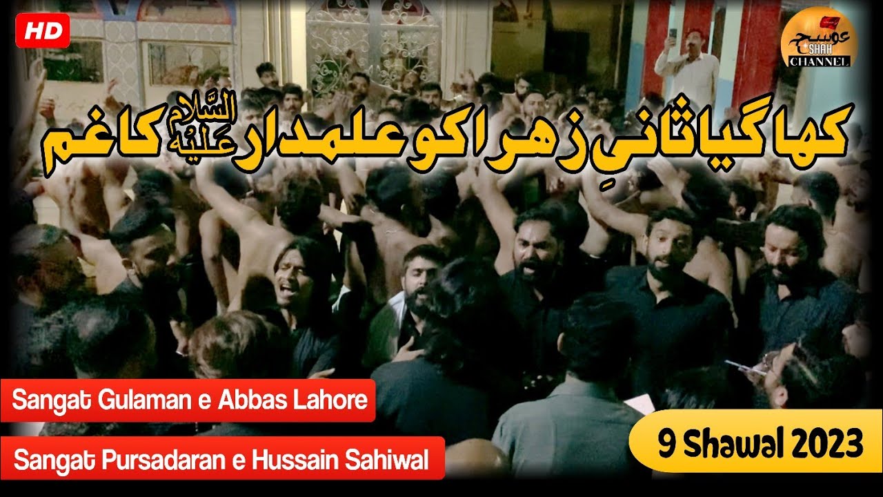 Kha Gya Sani E Zahra Ko Alamdar Ka Ghum | PDH | SGA | Haideri Daira | 9 Shawal | 2023 | Best Noha
