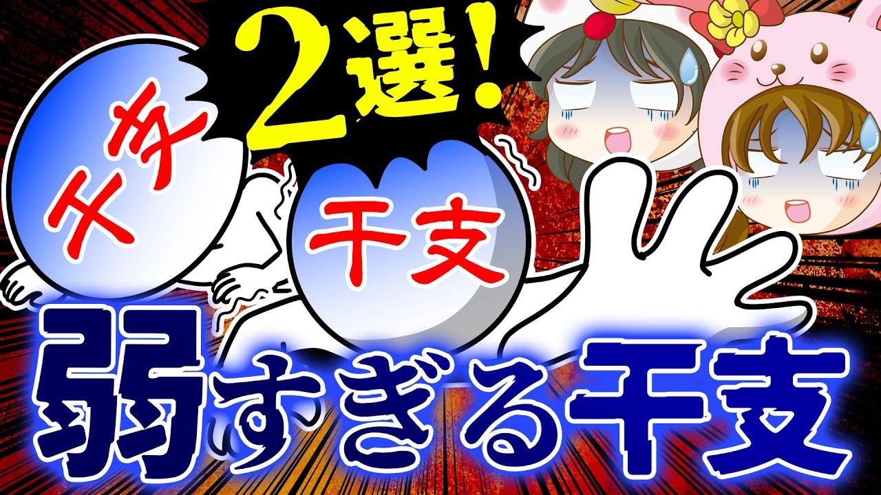 【弱すぎてヤバい！？】最弱の干支はこの2つで決定です【算命学】