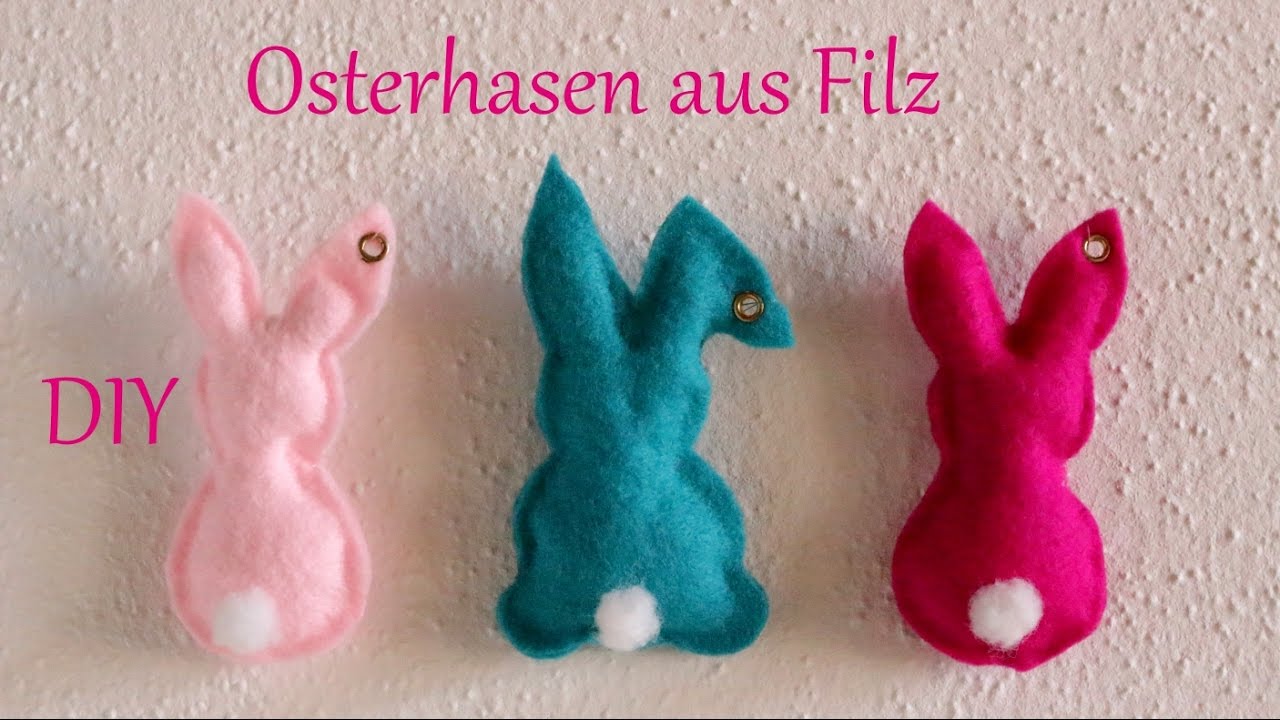 DIY | Osterhasen aus Filz | ohne Nähen | Osterdeko | Just Deko