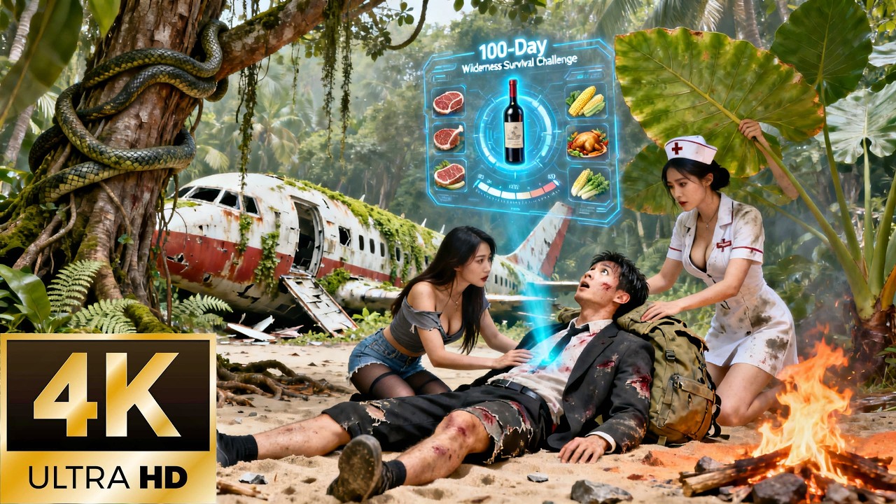 Trapped in 100-Day Survival Challenge,Paired with Gorgeous CEO&mdash;Winner Claims Global Fortune!#movie
