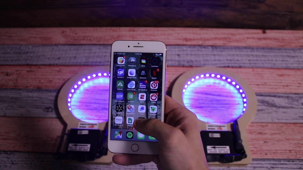 Bluetooth Cornhole LED Lights from West Georgia Cornhole