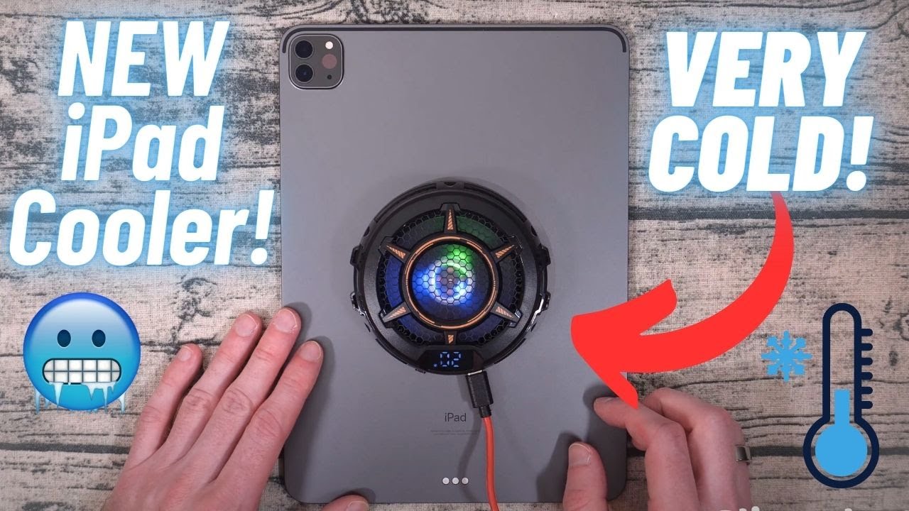 TEESSO 30W iPad Cooler! Cool Your iPad While Gaming! RGB LED + Cooling Fan for iPad!