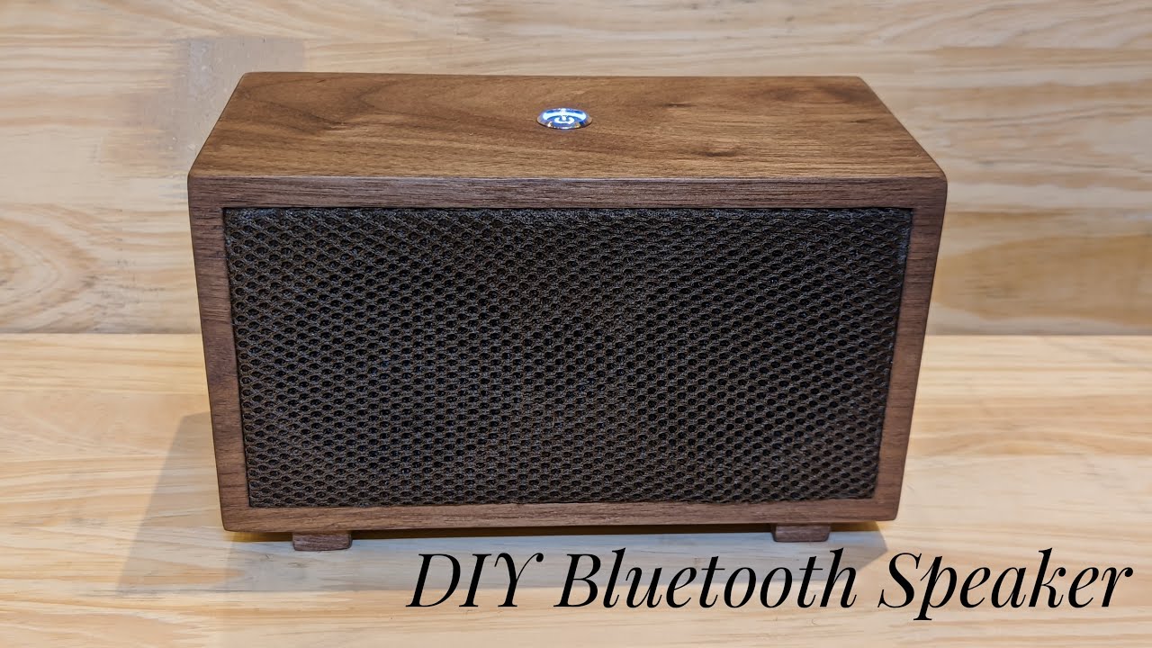 DIY Bluetooth Speaker with Walnut veneer wood