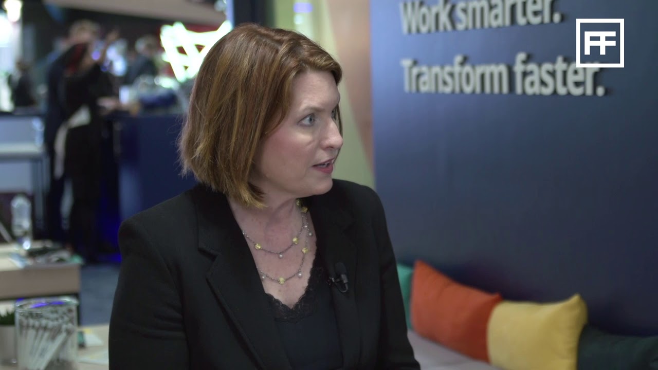 Sibos 2019:  Pega - Christine Parker and Steve Morgan, Pega  Video 1