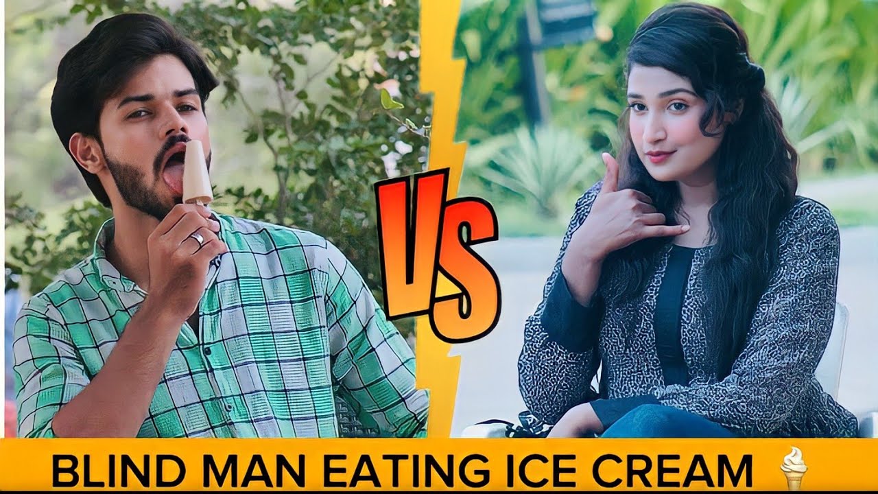 BLIND MAN EATING ICE CREAM AND FLIRTING WITH GIRLS PRANK 😅😜 ( @thatwasfun2