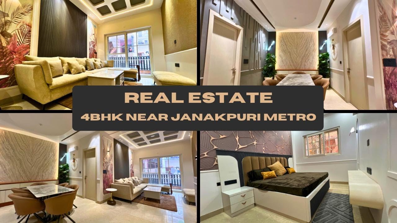 4BHK LAVISH FLOOR NEAR JANAKPURI EAST METRO | SUMIT PROPERTIES | 9891556069 | #luxury #delhiflat