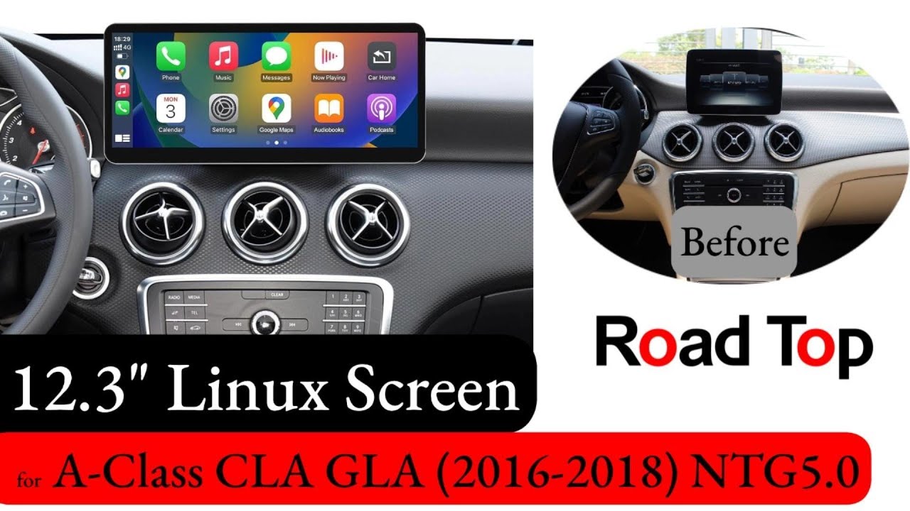 Mercedes GLA CLA A-Class 2016-2018 Wireless Apple CarPlay Android Auto | How to Remove OEM Head Unit
