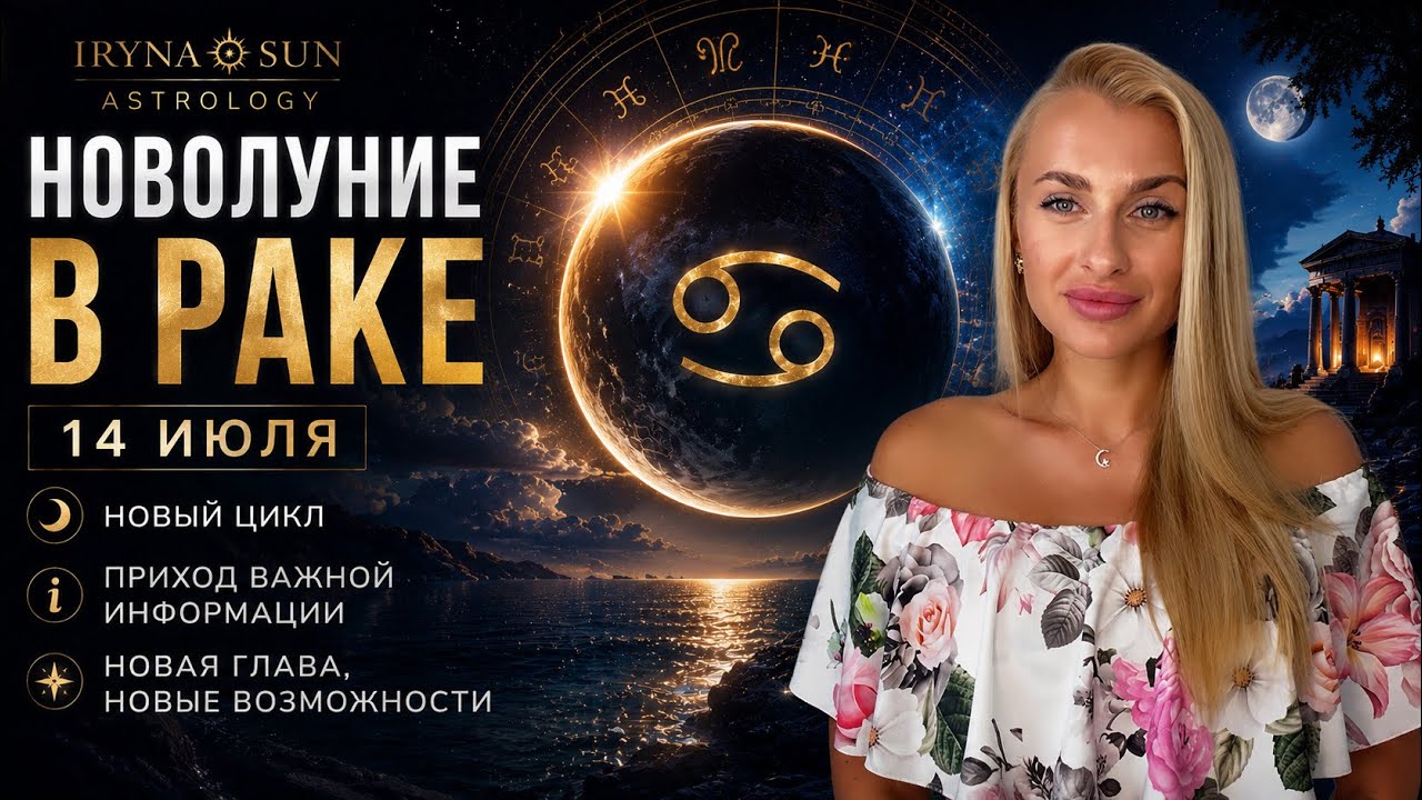 July 14 🌑 NEW MOON IN CANCER ♋️ NEW LIFE FOUNDATION and ARRIVAL OF IMPORTANT INFORMATION - IRYNA SUN